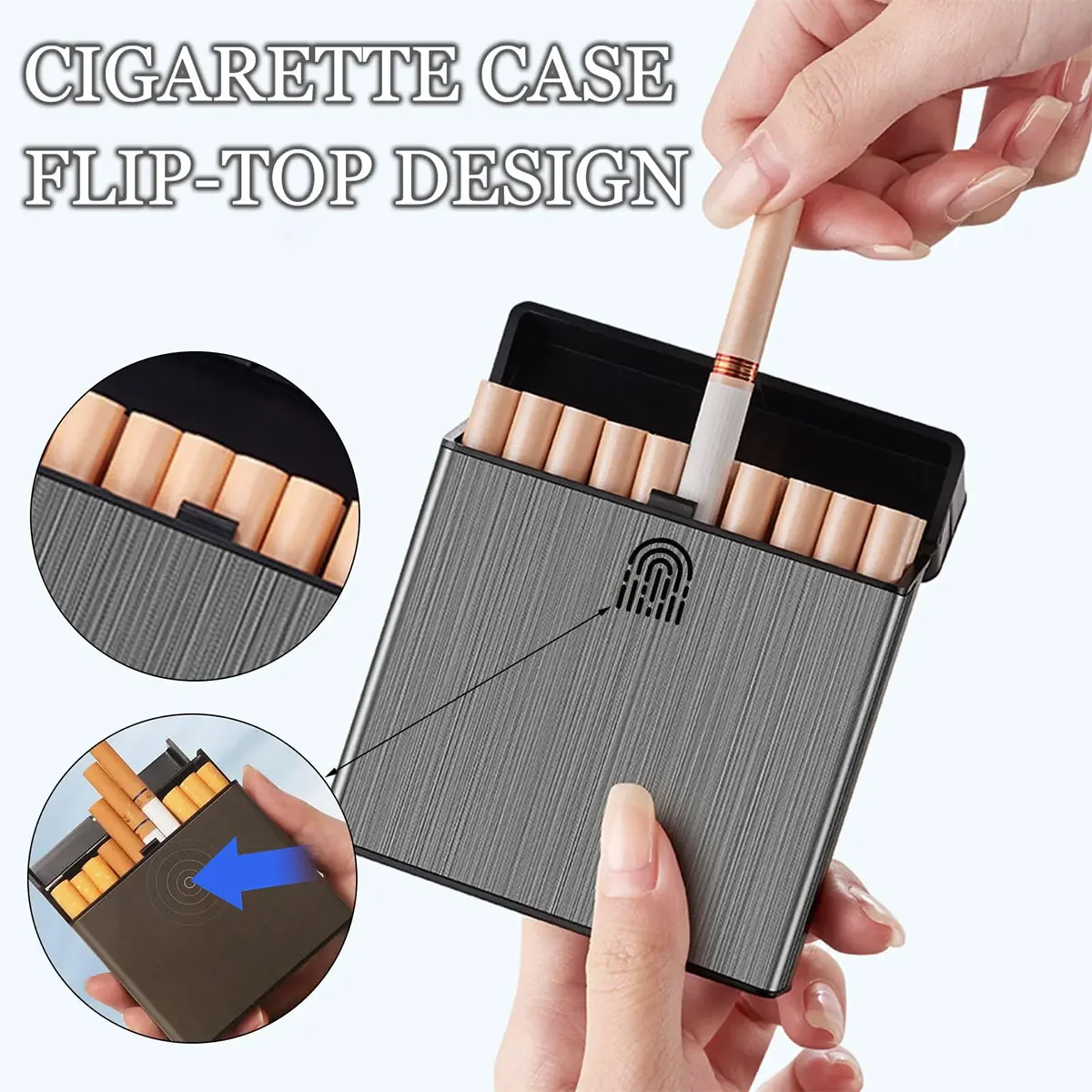Smoking & Vaping Accessories - Estuche para cigarrillos de gran capacidad